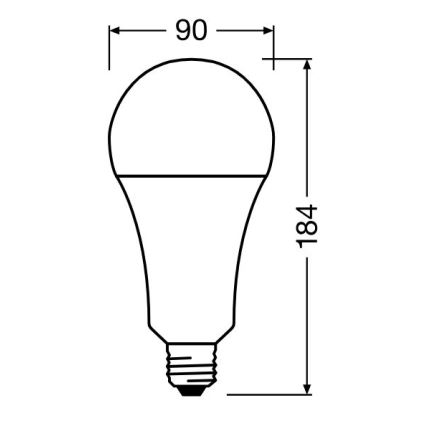 LED Bulb STAR E27/24,9W/230V 2700K - Osram