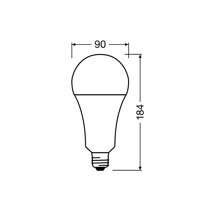 LED Bulb STAR E27/24,9W/230V 2700K - Osram