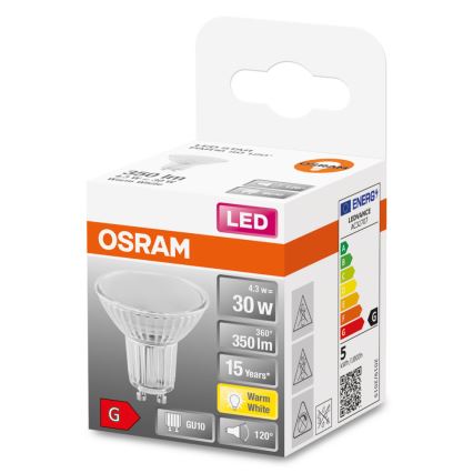 LED Bulb STAR PAR16 GU10/4,3W/230V 2700K 120° - Osram