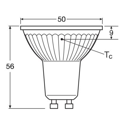 LED Bulb STAR PAR16 GU10/4,3W/230V 2700K 120° - Osram