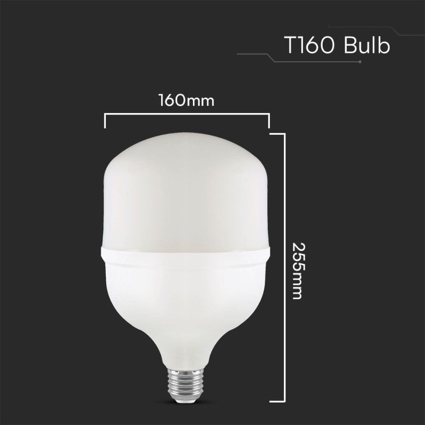 LED Bulb T160 E27/60W/230V 6500K