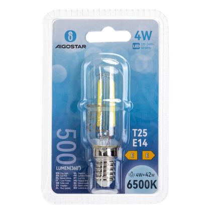 LED Bulb T25 E14/4W/230V 6500K - Aigostar