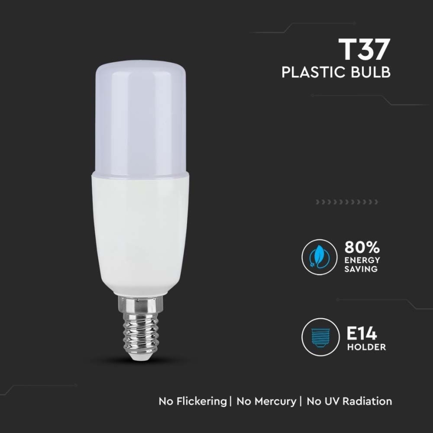 LED Bulb T37 E14/9W/230V 2700K