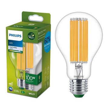 LED Bulb ULTRAEFFICIENT FILAMENT Philips A60 E27/7,3W/230V 4000K