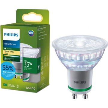 LED Bulb ULTRAEFFICIENT Philips PAR16 GU10/1,2W/230V 2700K