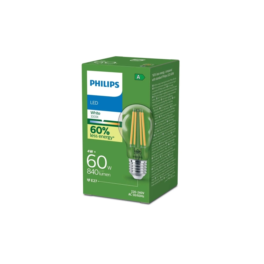 LED Bulb ULTRAEFFICIENT VINTAGE Philips A60 E27/4W/230V 3000K