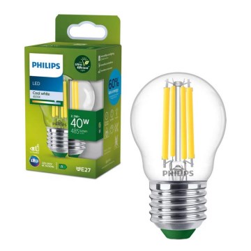 LED Bulb ULTRAEFFICIENT VINTAGE Philips P45 E27/2.3W/230V 4000K