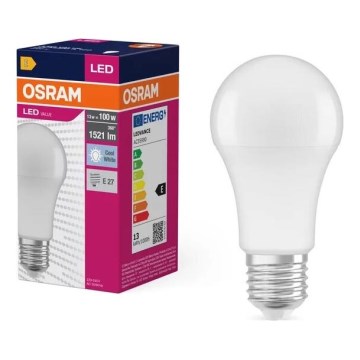 LED Bulb VALUE A100 E27/13W/230V 4000K - Osram