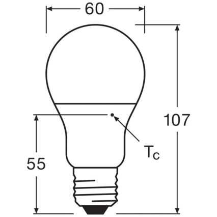 LED Bulb VALUE A60 E27/8W/230V 4000K - Osram