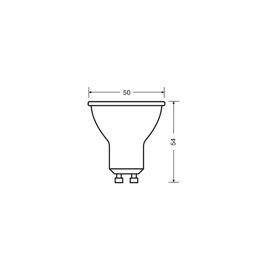 LED Bulb VALUE PAR16 GU10/4,5W/230V 4000K 36° white - Osram