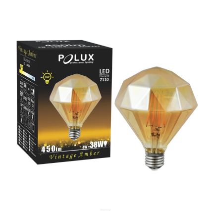 LED bulb VINTAGE AMBER E27/4W/230V 2700K