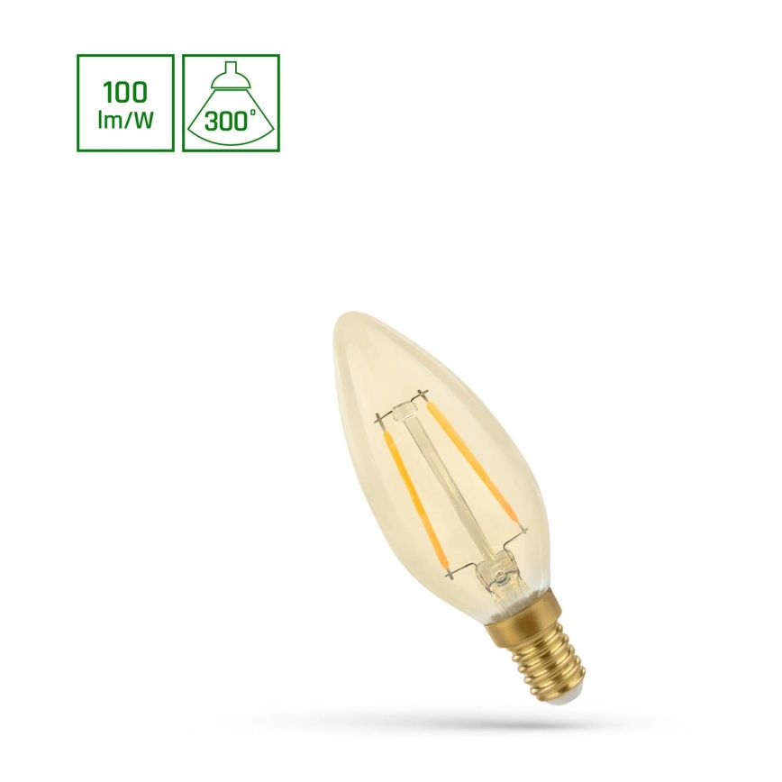 LED Bulb VINTAGE C35 E14/5W/230V 2400K