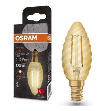 LED Bulb VINTAGE E14/1,5W/230V 2400K - Osram