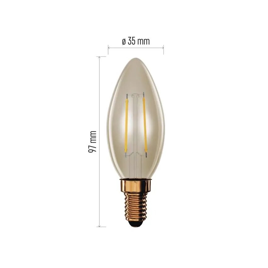 LED Bulb VINTAGE E14/2,5W/230V 2200K