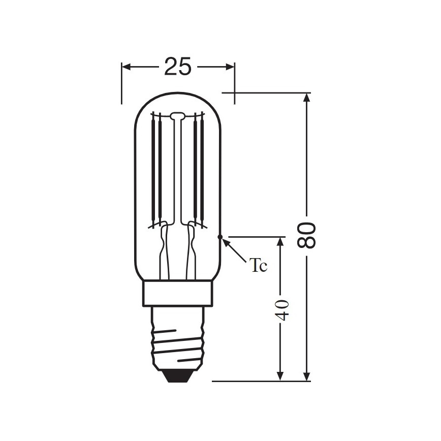 LED Bulb VINTAGE E14/6,5W/230V 2700K - Osram