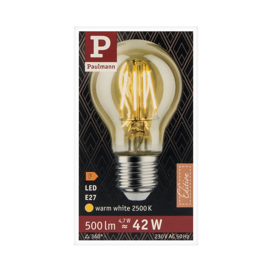 LED Bulb VINTAGE E27/4,7W 2500K - Paulmann 28714