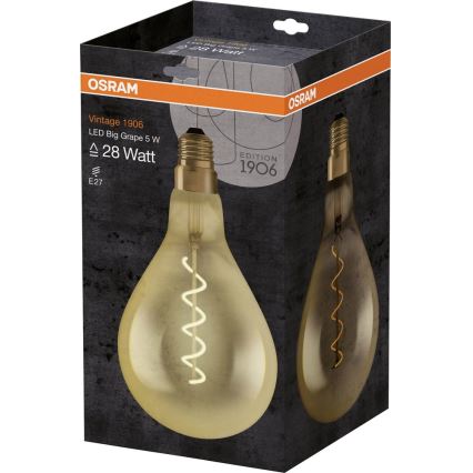 LED bulb VINTAGE E27/5W/230V - Osram