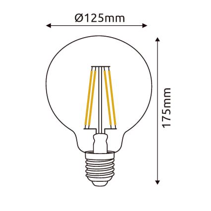 LED Bulb E27/7W/230V 4000K - Globo