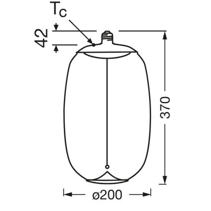 LED Bulb VINTAGE FILAMENT E27/4W/230V 2700K - Osram
