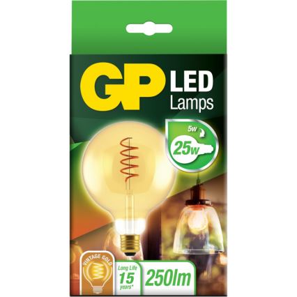LED Bulb VINTAGE G125 E27/5W/230V 2000K - GP