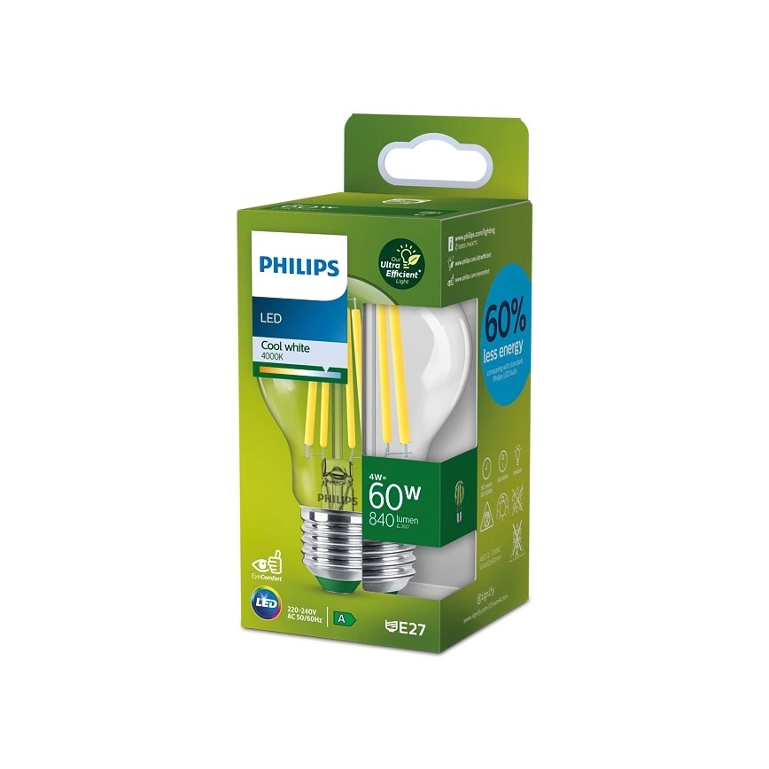 LED Bulb VINTAGE Philips A60 E27/4W/230V 4000K