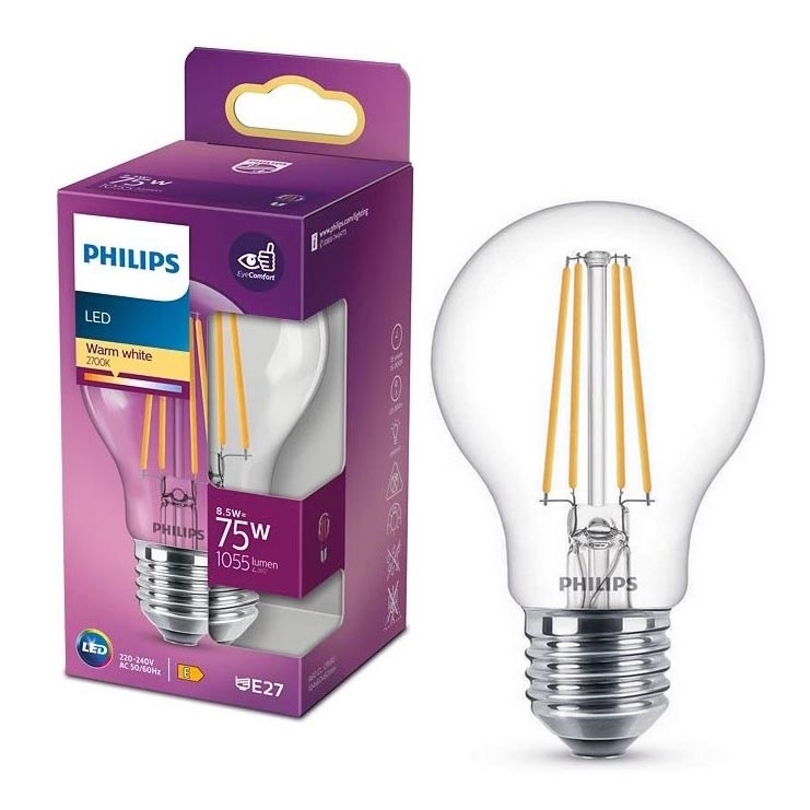 LED Bulb VINTAGE Philips A60 E27/8,5W/230V 2700K