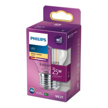 LED Bulb VINTAGE Philips P45 E27/2W/230V 2700K