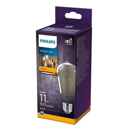 LED Bulb VINTAGE Philips ST64 E27/2.3W/230V 1,800K