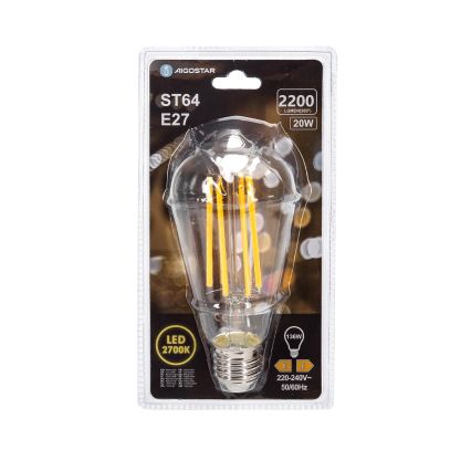 LED Bulb VINTAGE ST64 E27/20W/230V 2700K - Aigostar
