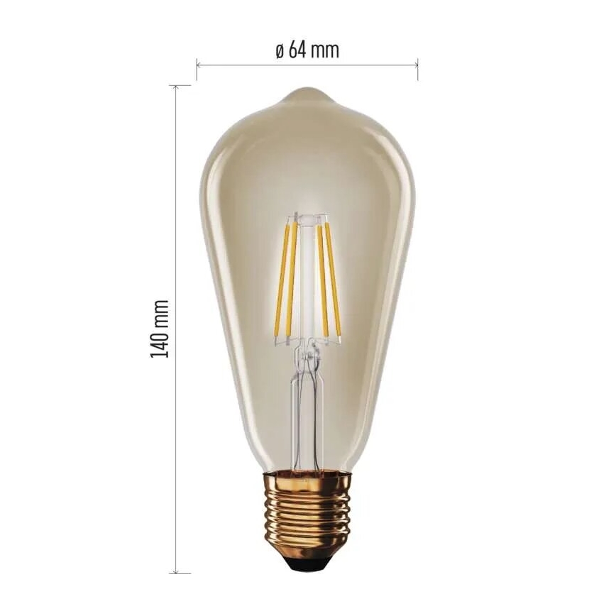 LED Bulb VINTAGE ST64 E27/4,5W/230V 2200K
