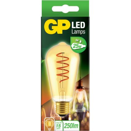 LED Bulb VINTAGE ST64 E27/5W/230V 2000K - GP