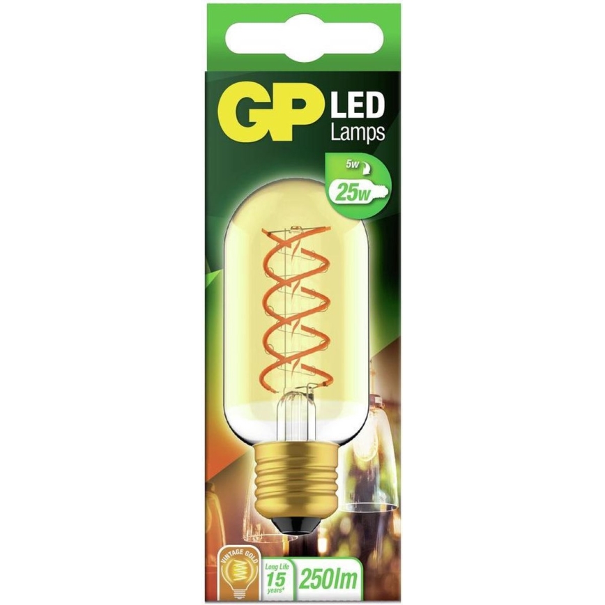 LED Bulb VINTAGE T45 E27/4,5W/230V 2000K - GP
