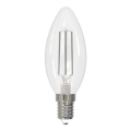 LED Bulb WHITE FILAMENT C35 E14/4,5W/230V 3000K