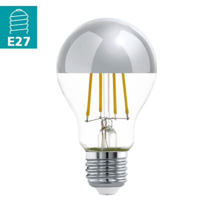 LED Bulb with a mirror spherical cap A60 E27/7W/230V 2700K - Eglo 11834