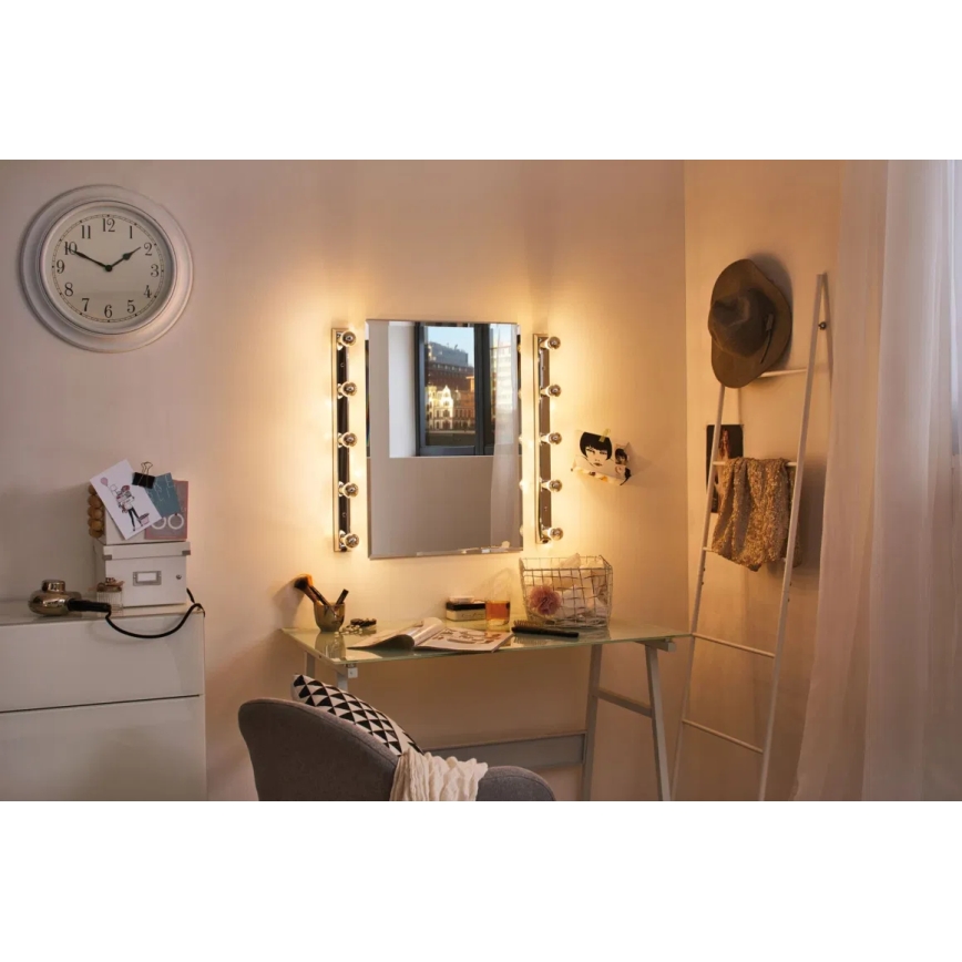 LED Bulb with a mirror spherical cap CROWN E14/2,6W/230V 2700K - Paulmann 28663