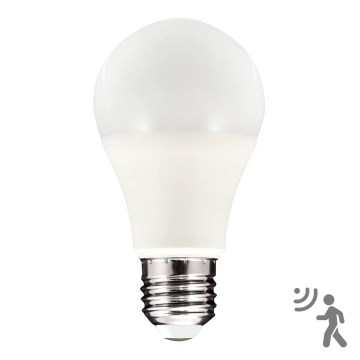 LED Bulb with a motion and dusk sensor A60 E27/8W/230V 3000K