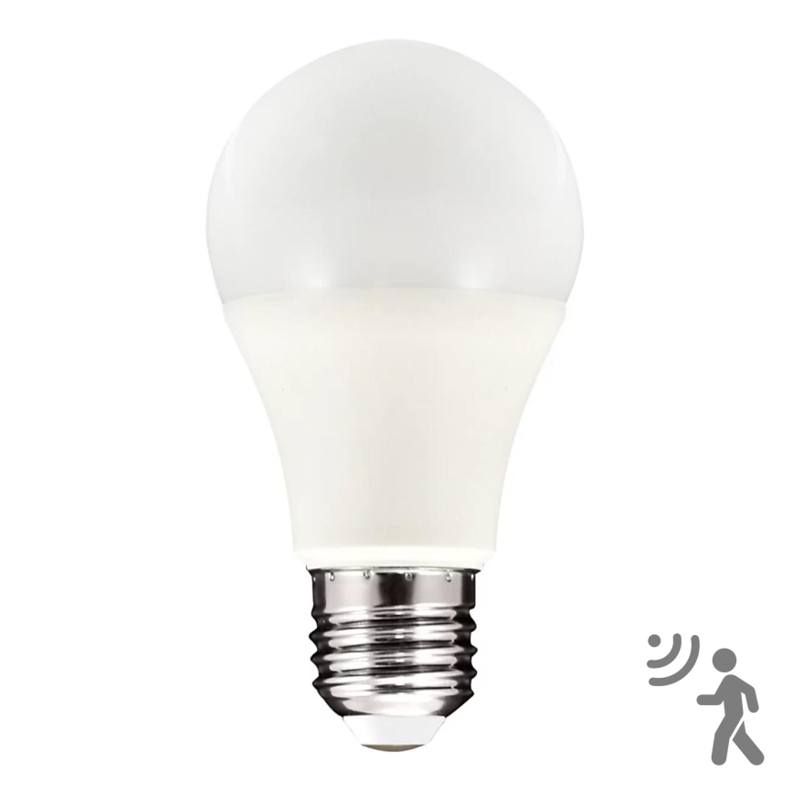 LED Bulb with a motion and dusk sensor A60 E27/8W/230V 3000K