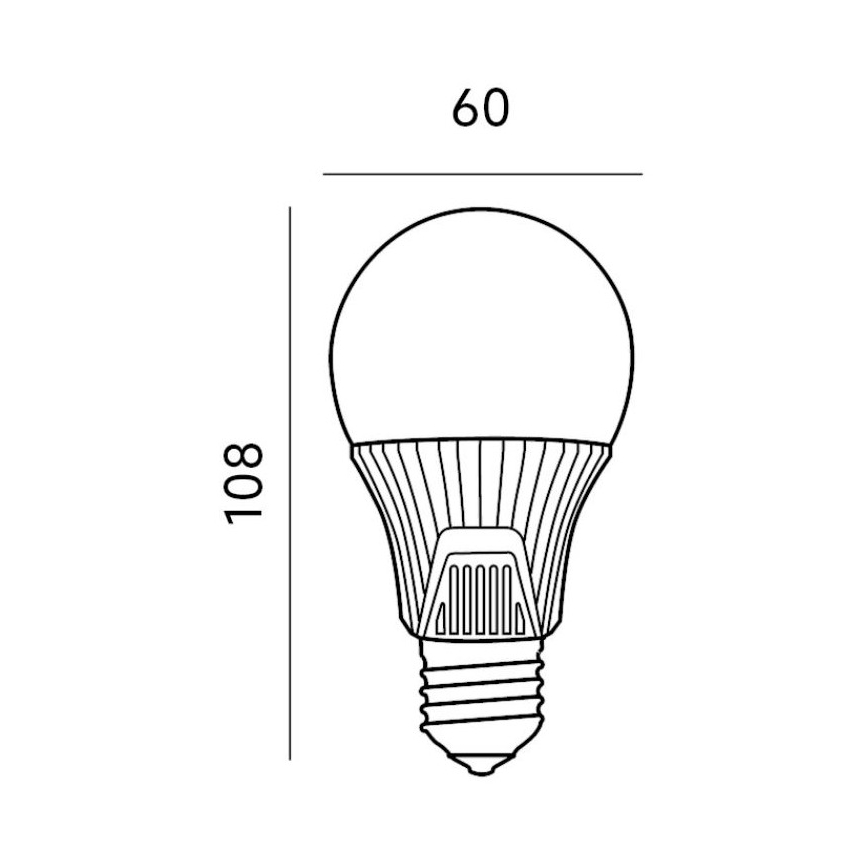 LED Bulb with a sensor E27/9W/230V 6500K