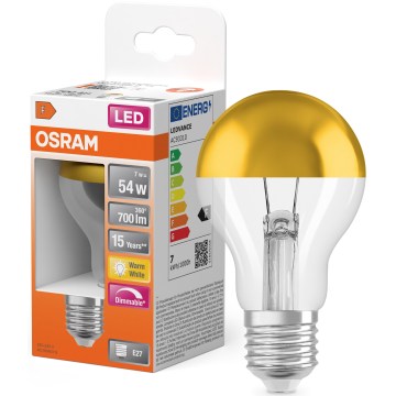 LED Bulb with mirrored cap SUPERSTAR E27/7W/230V 2700K gold - Osram