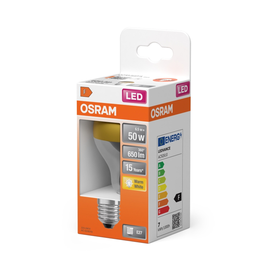 LED Bulb with Mirrored Top FILAMENT E27/6,5W/230V 2700K Gold - Osram