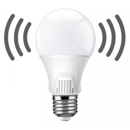 LED Bulb with Motion Sensor, E27 Base, 9W, 230V, 6500K