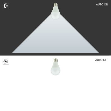 LED Bulbs with dusk sensor A60 E27/9W/230V 3000K