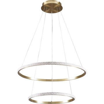 LED cable-hung chandelier DIANA LED/44W/230V 4000K dia. 59 cm gold