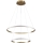 LED cable-hung chandelier DIANA LED/44W/230V 4000K dia. 59 cm gold