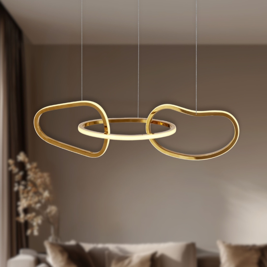 LED Cable Pendant ANNELI LED/30W/230V 80 cm, Gold