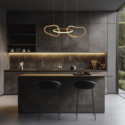 LED Cable Pendant ANNELI LED/30W/230V 80 cm, Gold