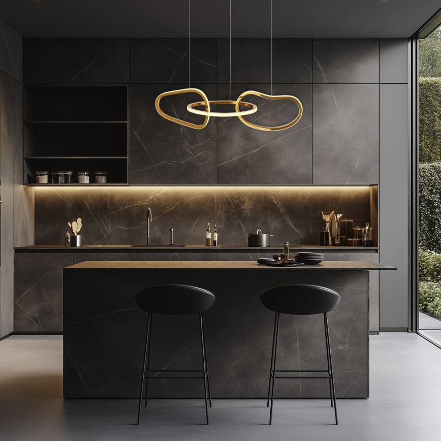 LED Cable Pendant ANNELI LED/30W/230V 80 cm, Gold