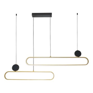 LED cable pendant FLORENTYNA LED/48W/230V 4000K gold/black