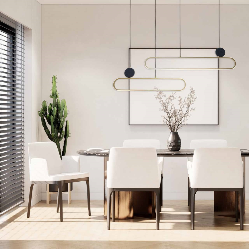 LED cable pendant FLORENTYNA LED/48W/230V 4000K gold/black