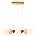 LED Cable Pendant FLORES LED/20W/230V gold/orange/brown